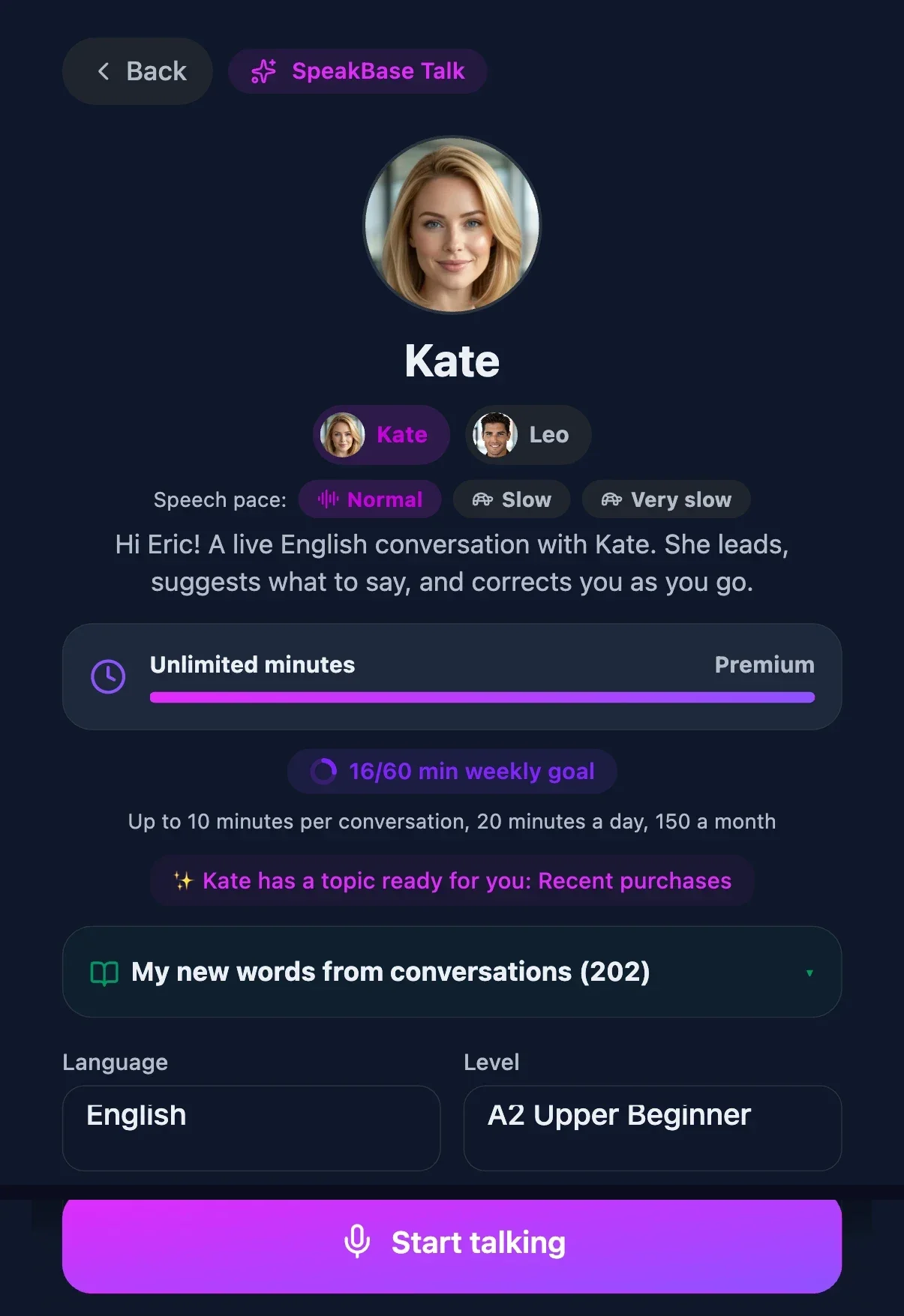 SpeakBase Talk with Kate